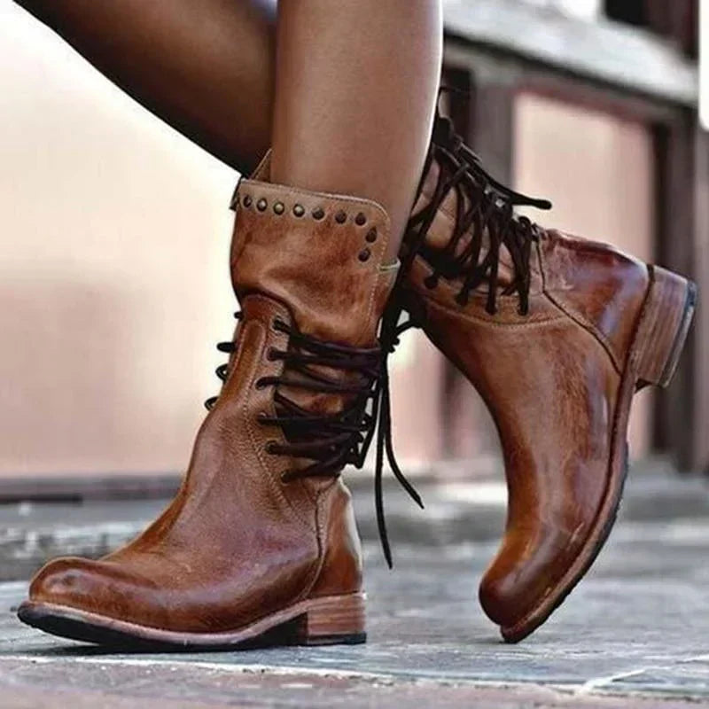 Ellen | Boots for Women | Ankle-Height Lace-Up Front