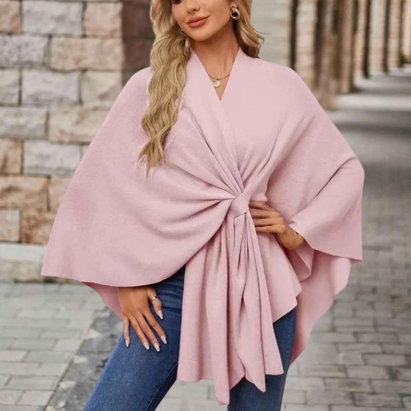 Ellen | Women’s Poncho | Draped Wrap Style
