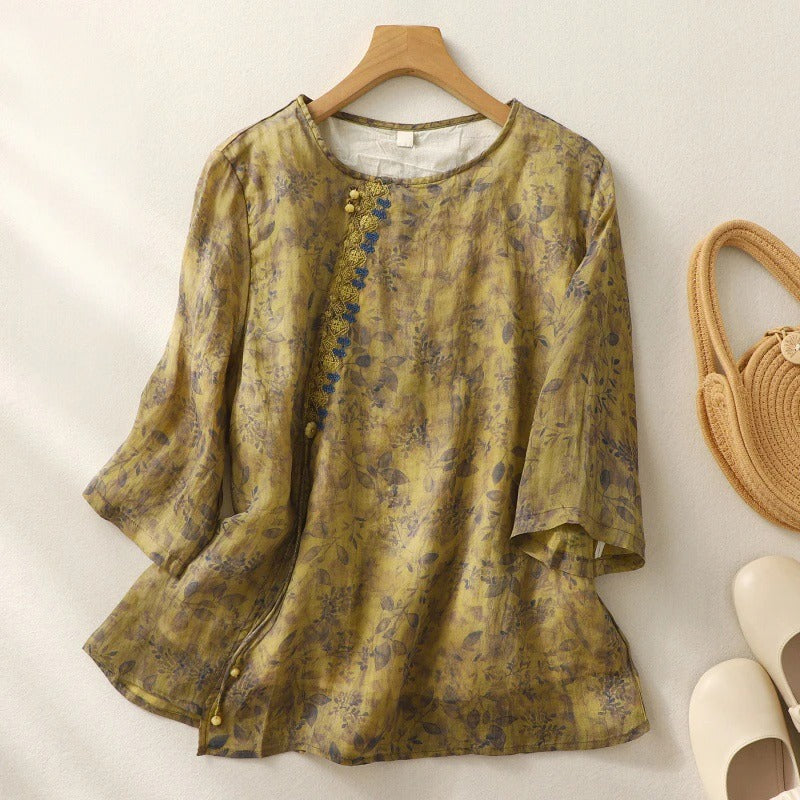 Ellen | Women's Blouse | Button Front Detail