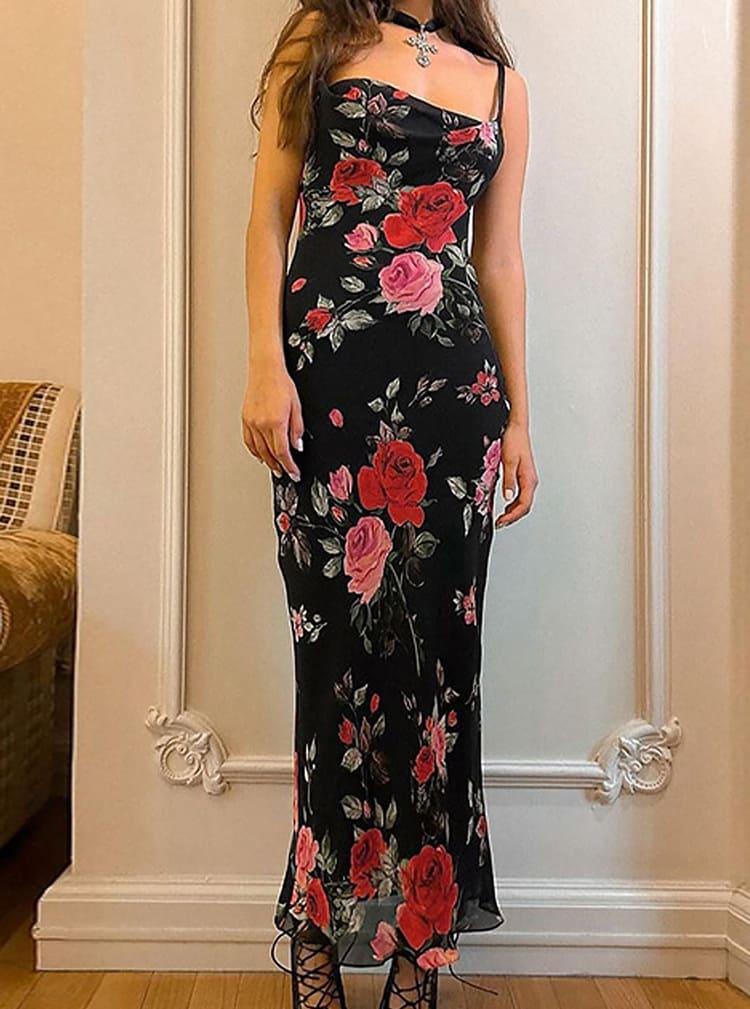 Ellen | Women's Floral Maxi Dress | Casual