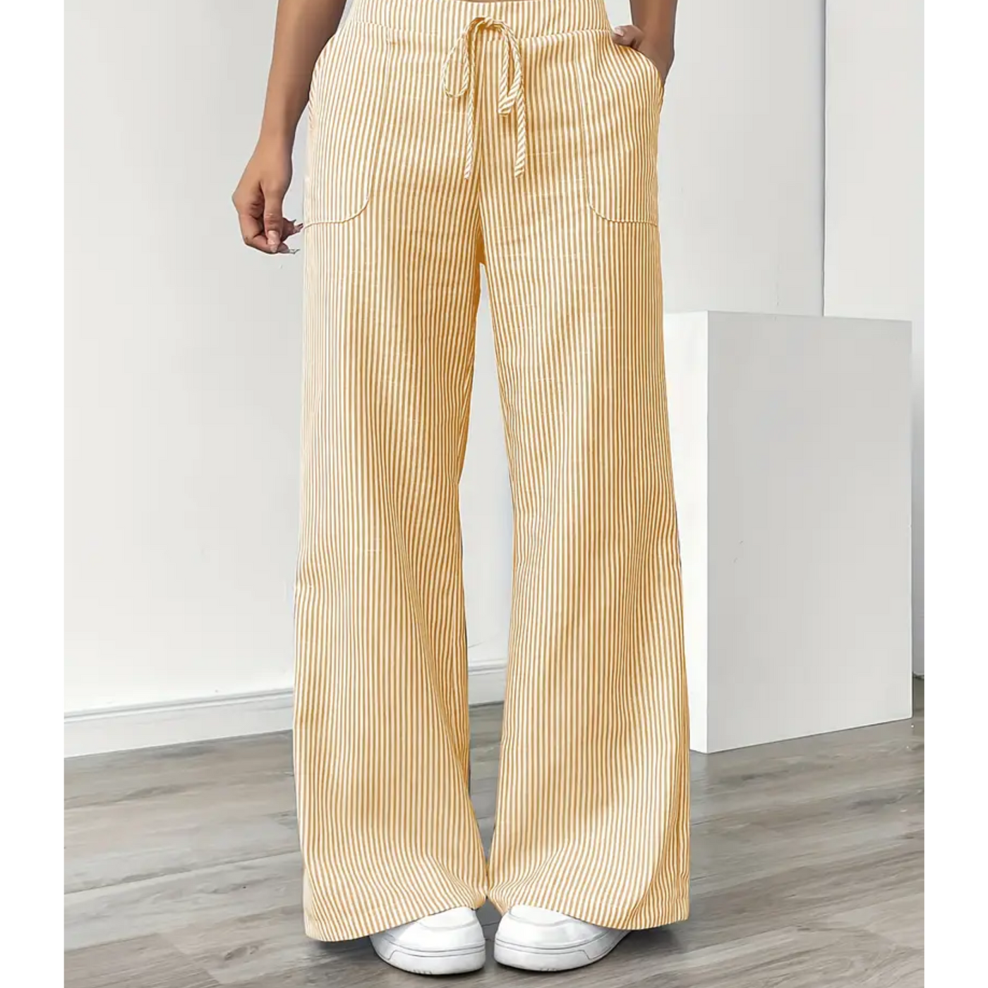 Ellen | Women’s Trousers | Striped With Pockets