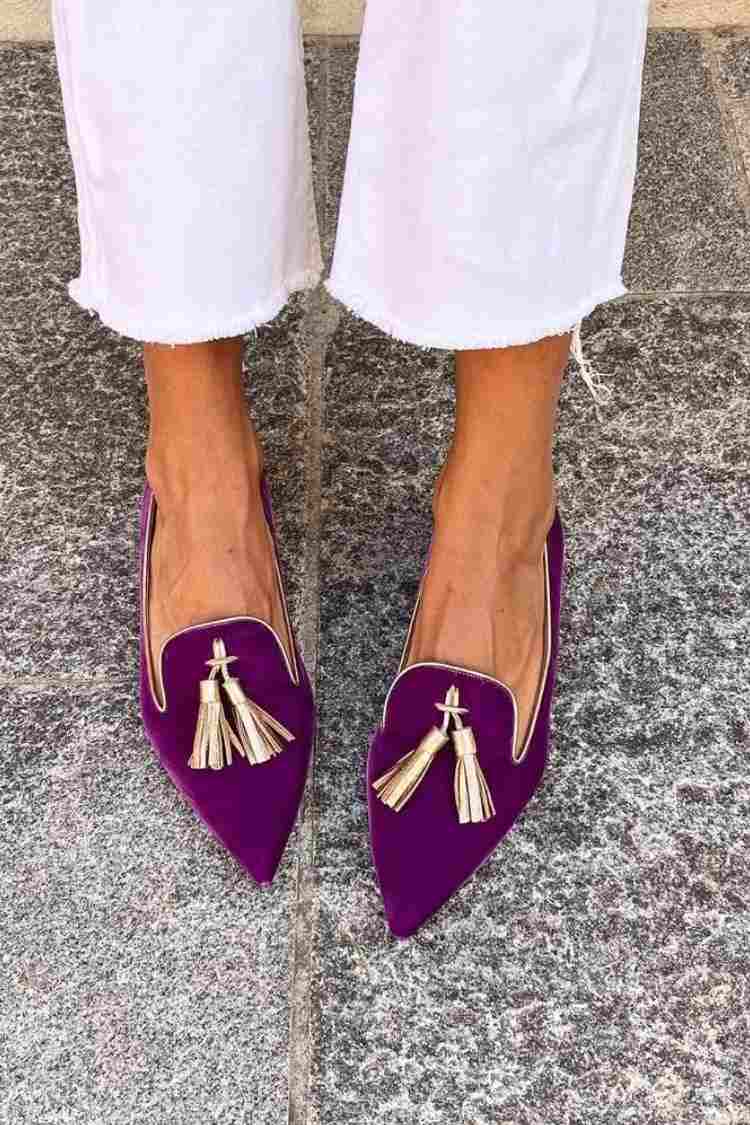 Ellen | Loafers for Women | Tassel Detail Pointed Toe