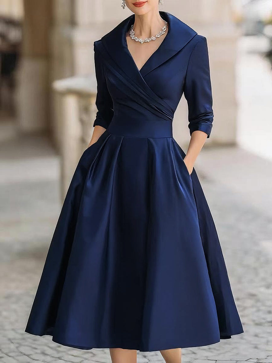 Ellen | Women's Cocktail Midi Dress | A-Line