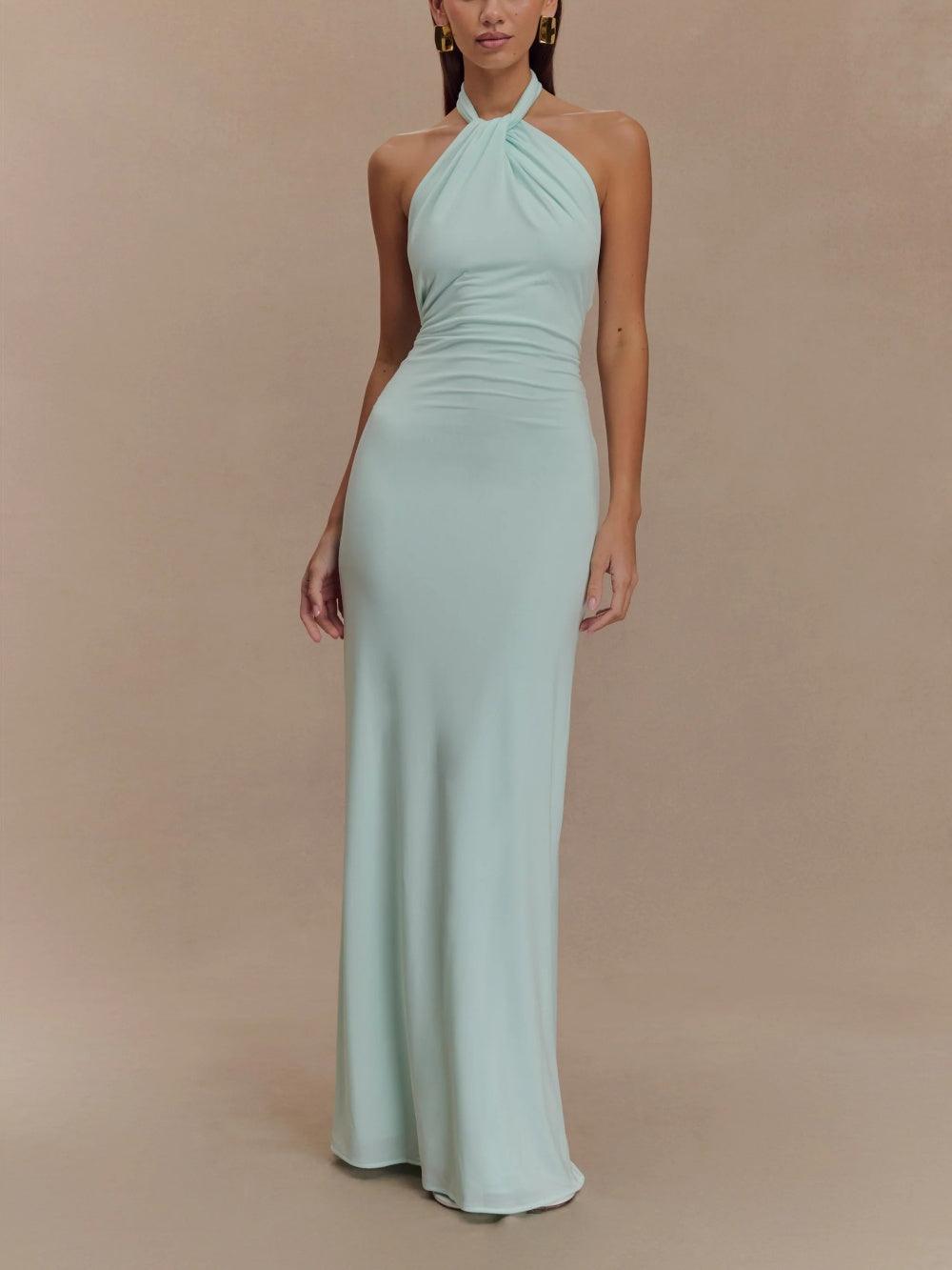 Ellen | Women's Maxi Sundress | Halter Open Back