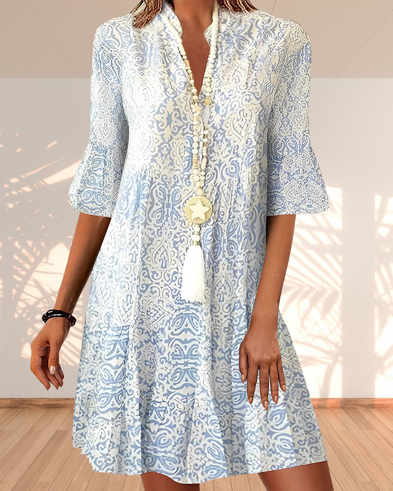 Ellen | Women's Boho Midi Dress | Floral