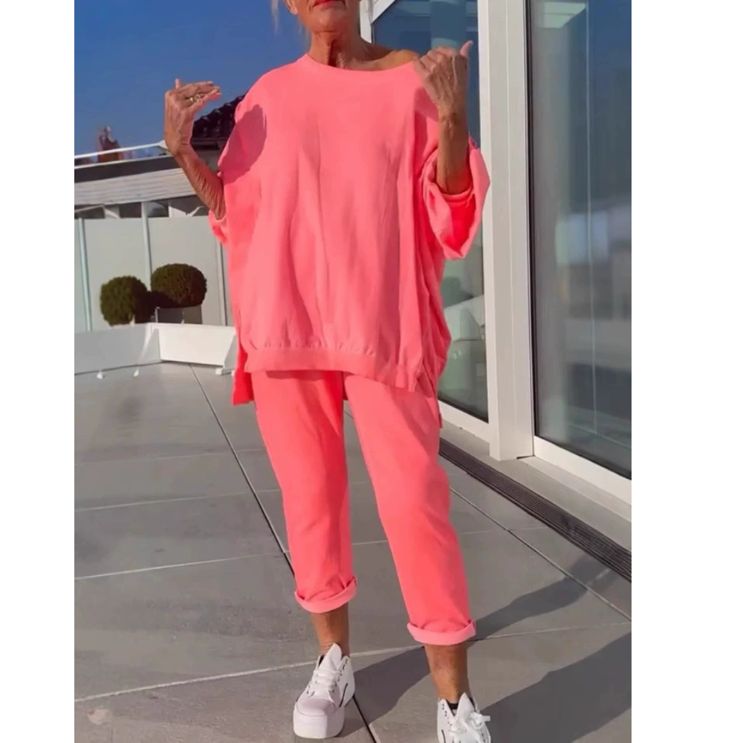 Ellen | Women's Loungewear | Oversized Top Tapered Trousers