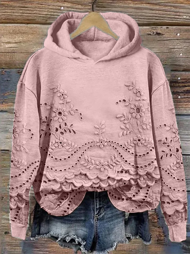 Ellen | Women’s Hoodies | Floral Embroidery