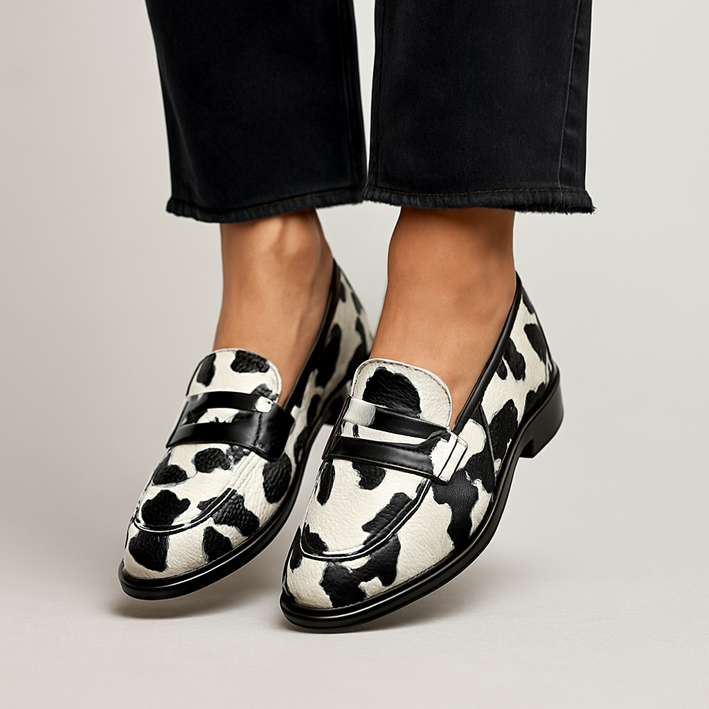 Ellen | Loafers for Women | Patterned Flat Slip-On