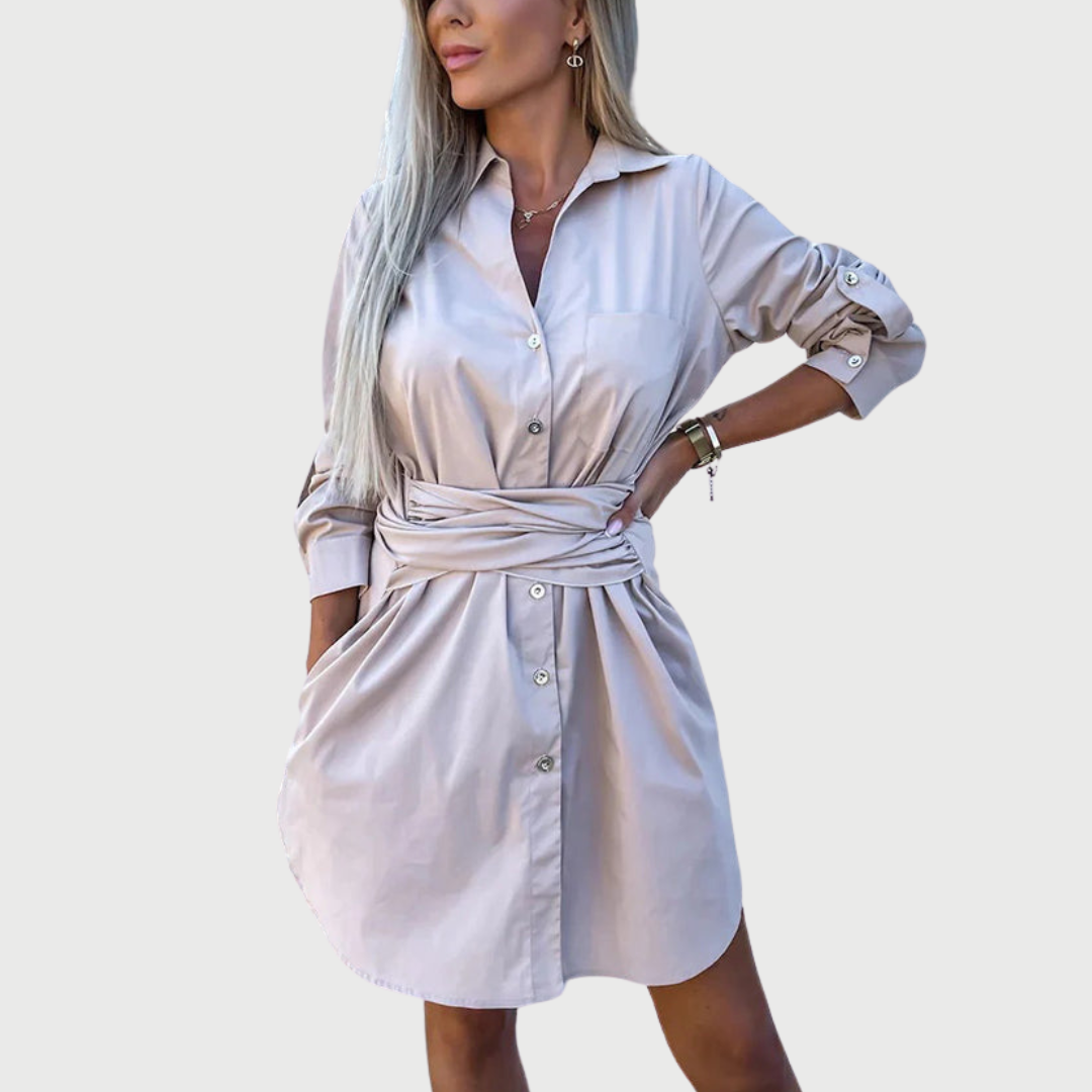 Ellen | Women's Shirt Dress | Long Sleeve
