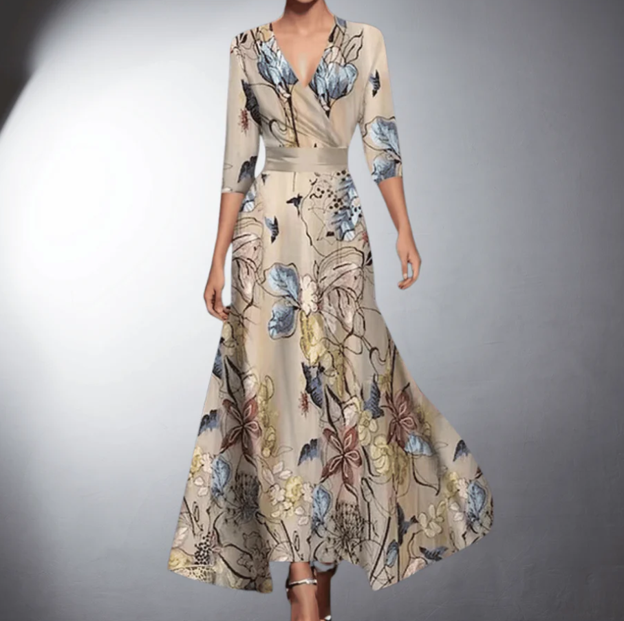 Ellen | Women’s Dress | V-Neck Wrap Maxi