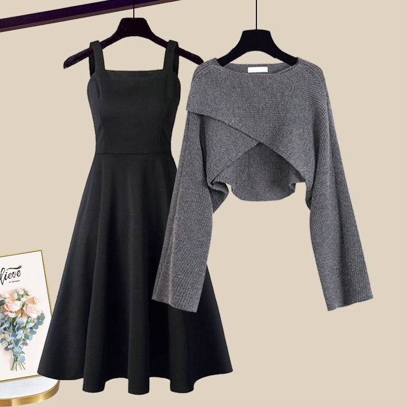 Ellen | Women's Outfit Set | Sleeveless Dress with Cropped Cardigan