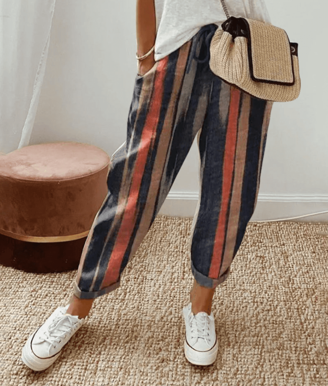 Ellen | Women's Trousers | Straight shape and Cropped Length