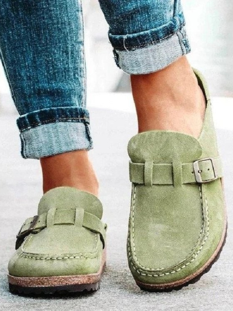 Ellen | Loafers For Women | Buckle Strap Closed Toe