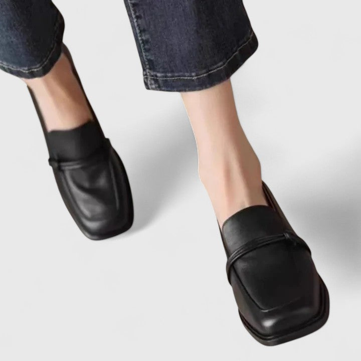 Ellen | Loafers For Women | Slip-On Square Toe