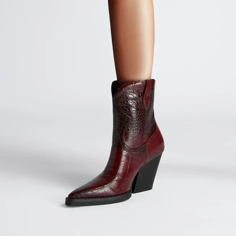 Ellen | Boots For Women | Ankle Height With Block Heel