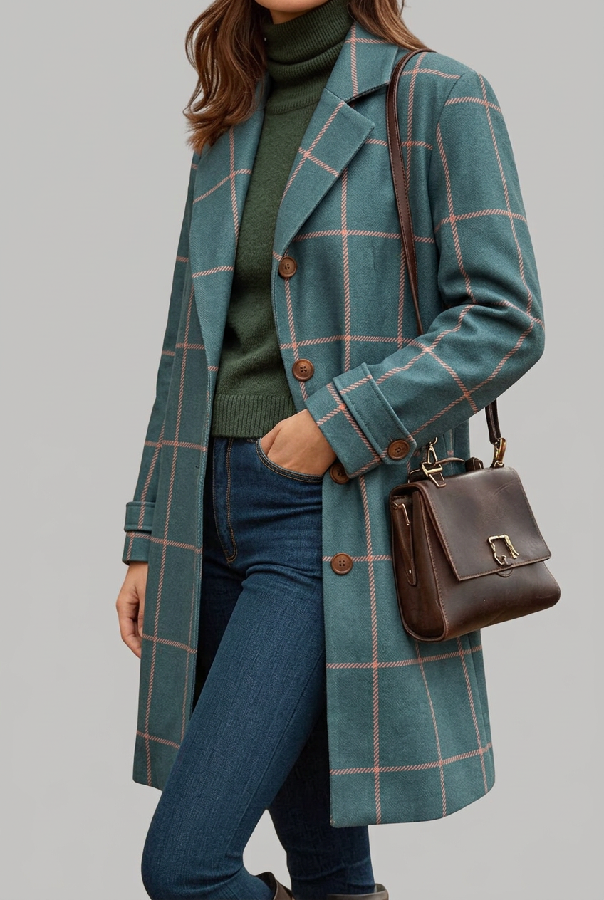 Ellen | Women’s Coat | Longline Button Front