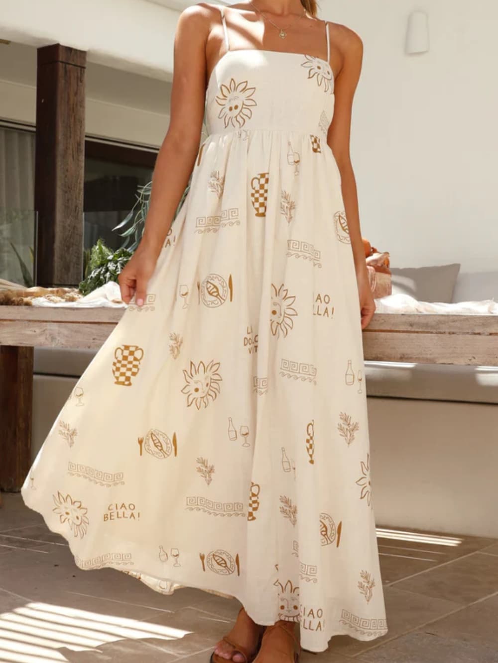 Ellen | Women's Maxi Sundress | Open Back