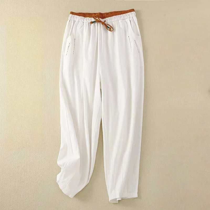 Ellen | Women's Summer Trousers | Adjustable Drawstring