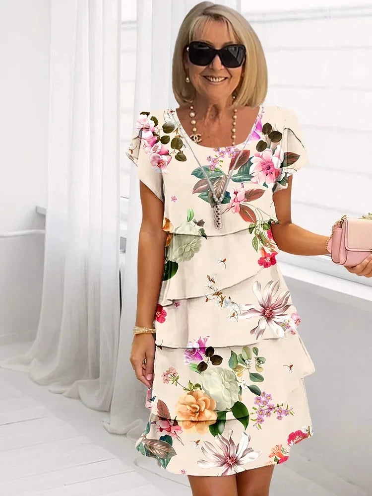 Ellen | Women's Midi Sundress | Tiered