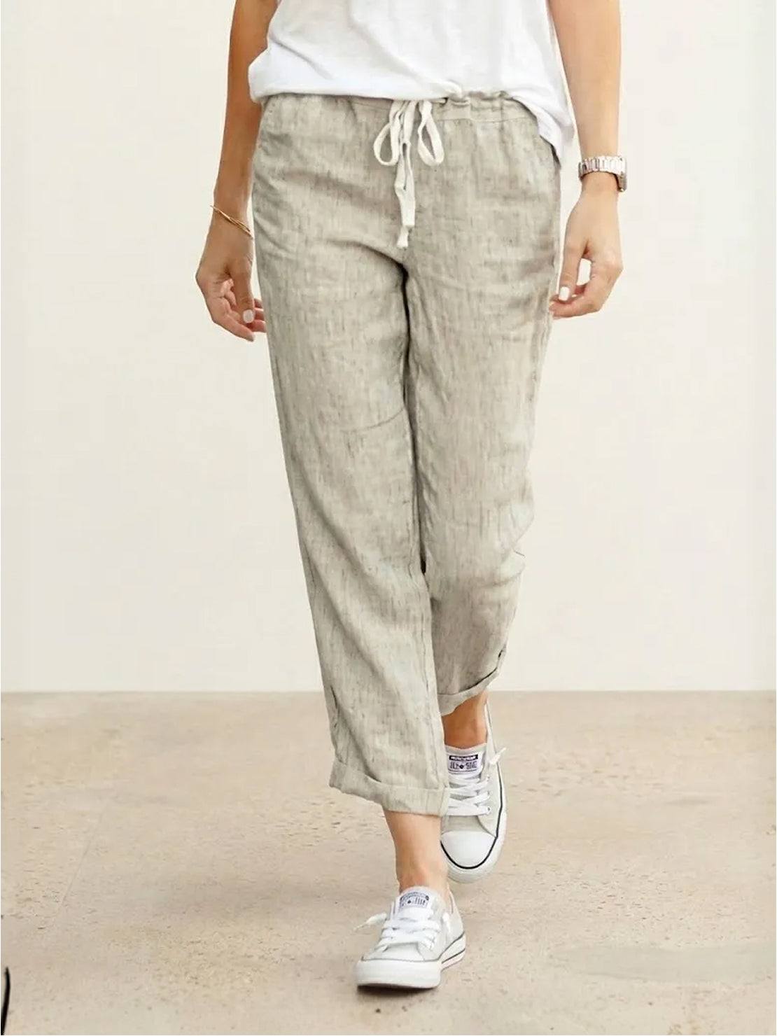 Ellen | Women's Trousers | Drawstring Slim Fit