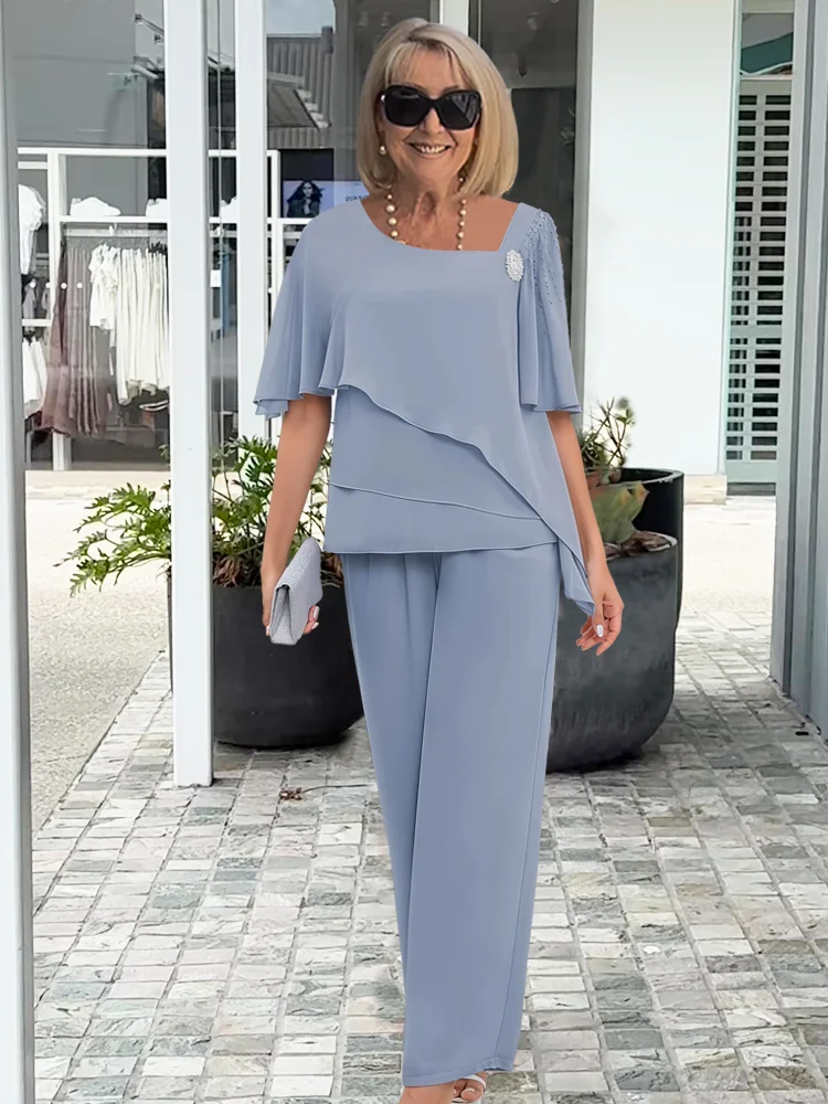 Ellen | Women's 2 Piece Set | Square Neck Wedding