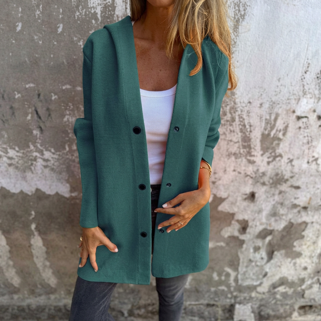 Ellen | Women’s Cardigan | Hooded Long Sleeve