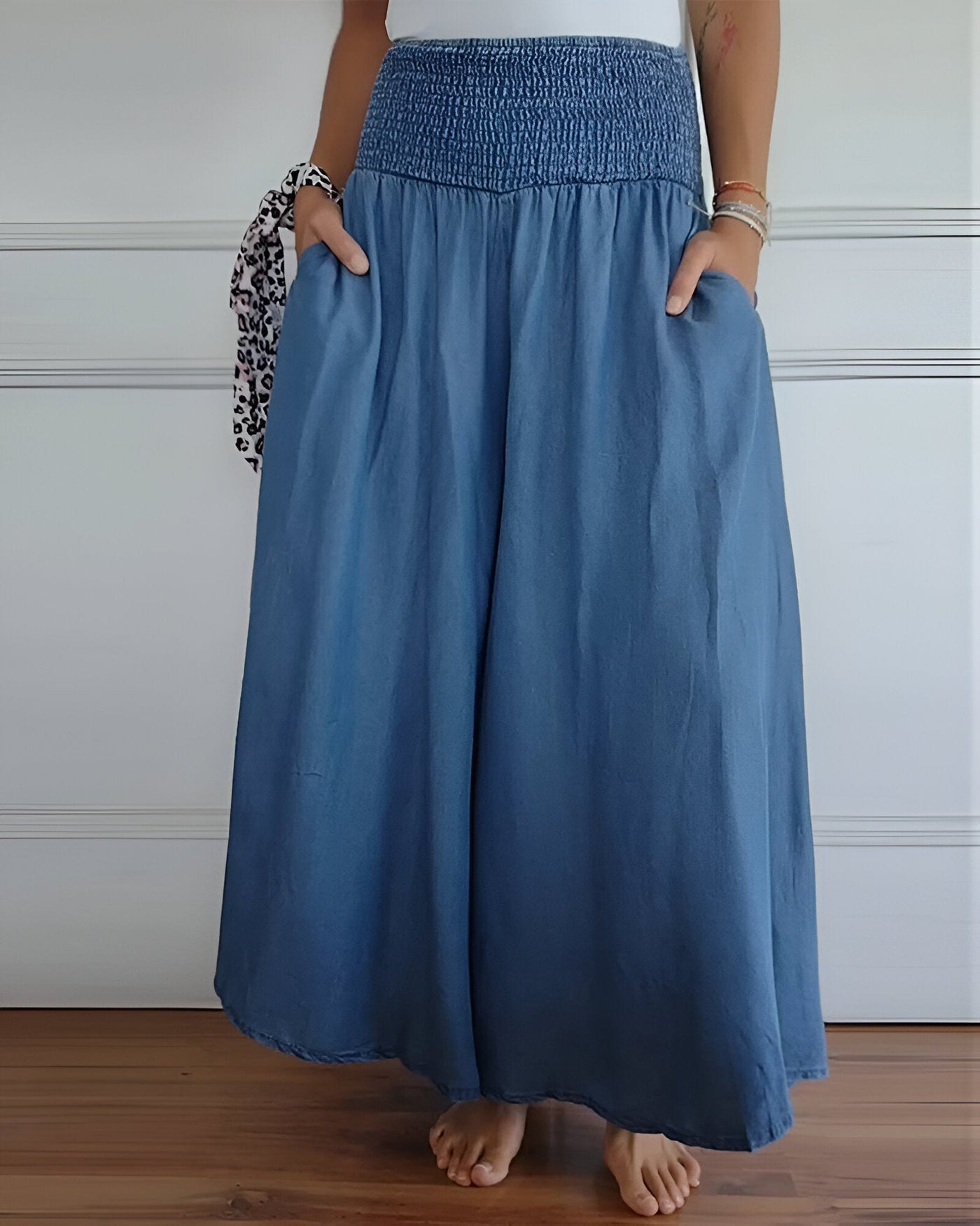Ellen | Women's Skirt | Wide Smocked Waistband