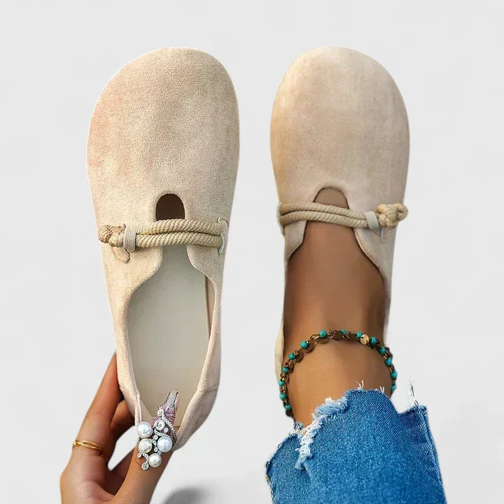 Ellen | Loafers For Women | Round Toe Rope Detail