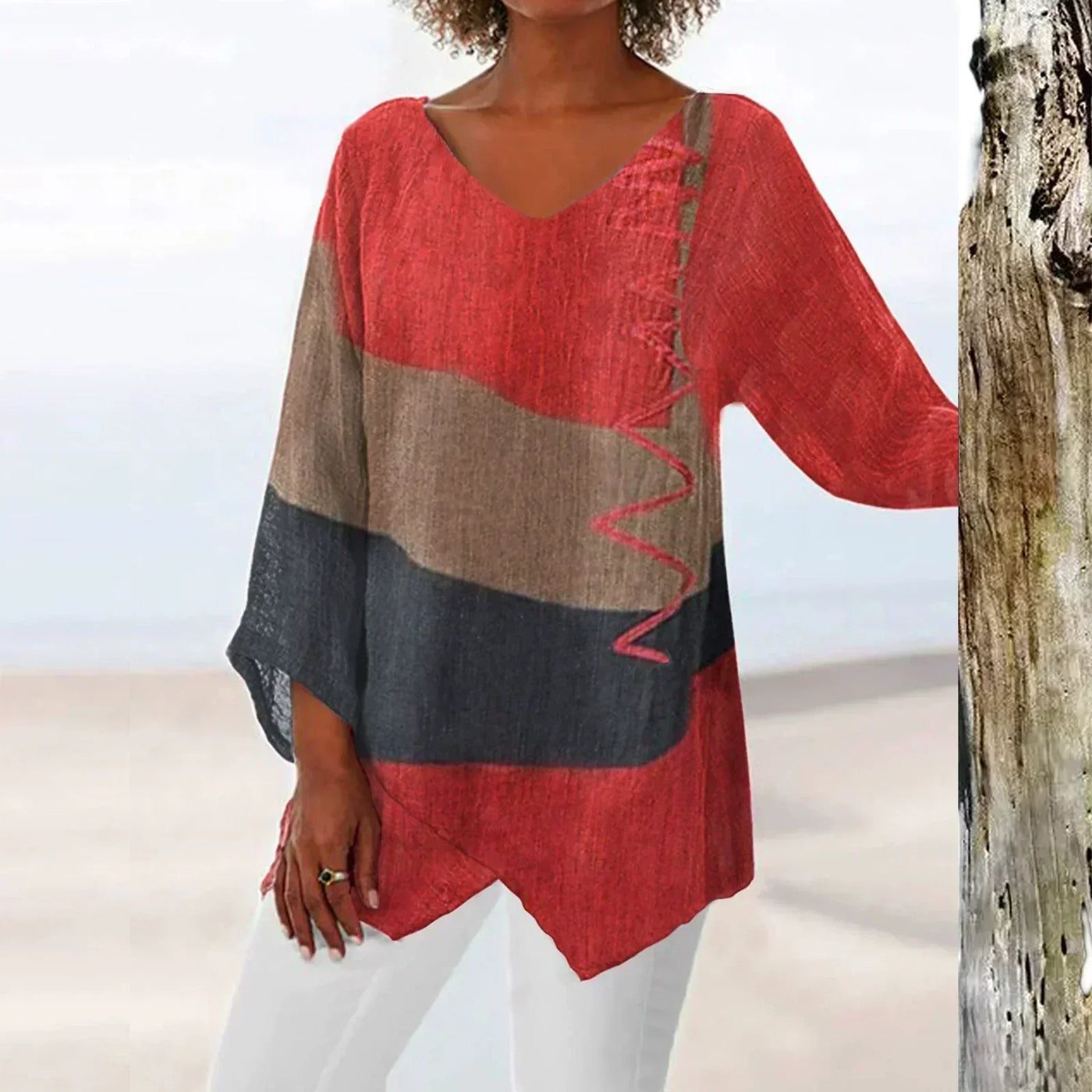 Ellen | Women's Blouse | Block V-Neck