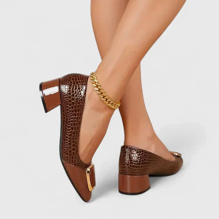 Ellen | Loafers For Women | Block Heel Closed Toe