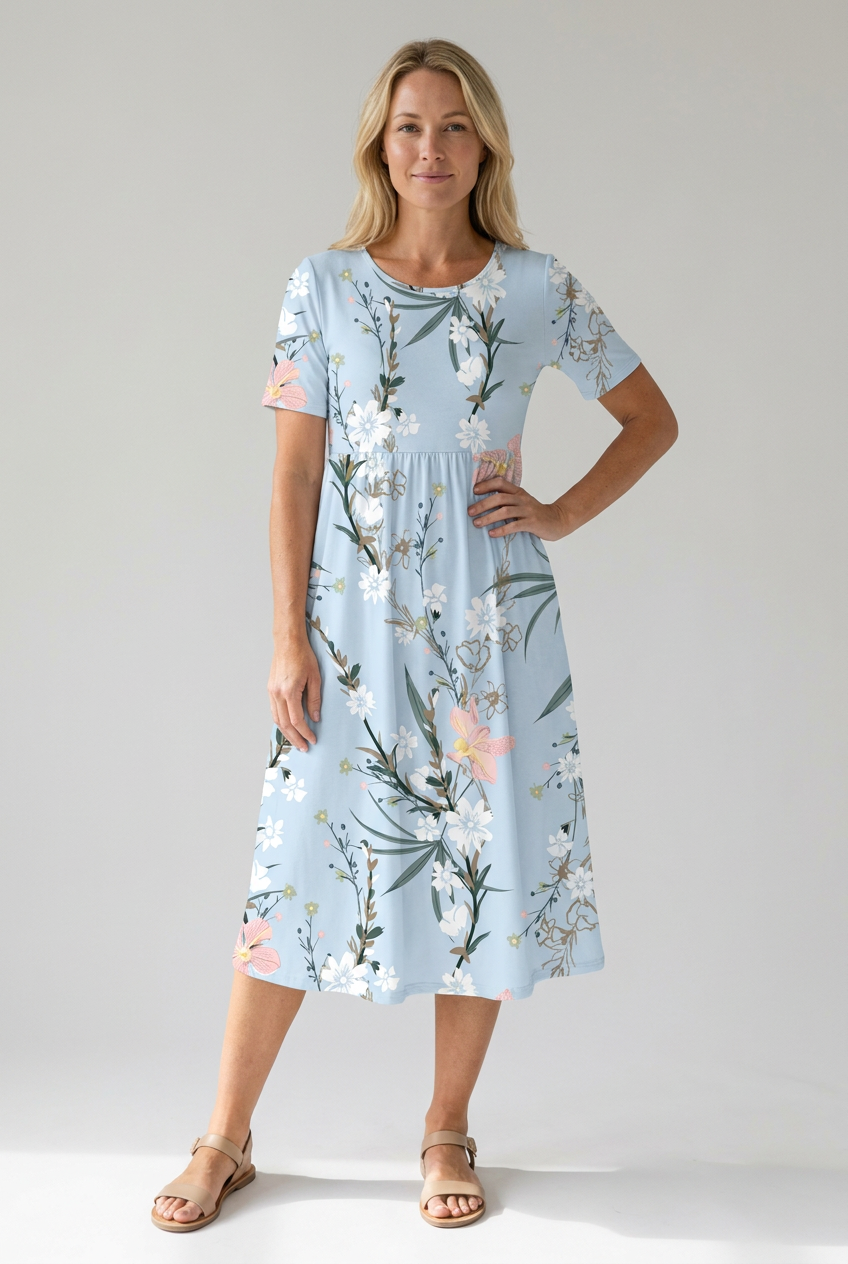 Ellen | Women’s Dress | Printed Floral Midi