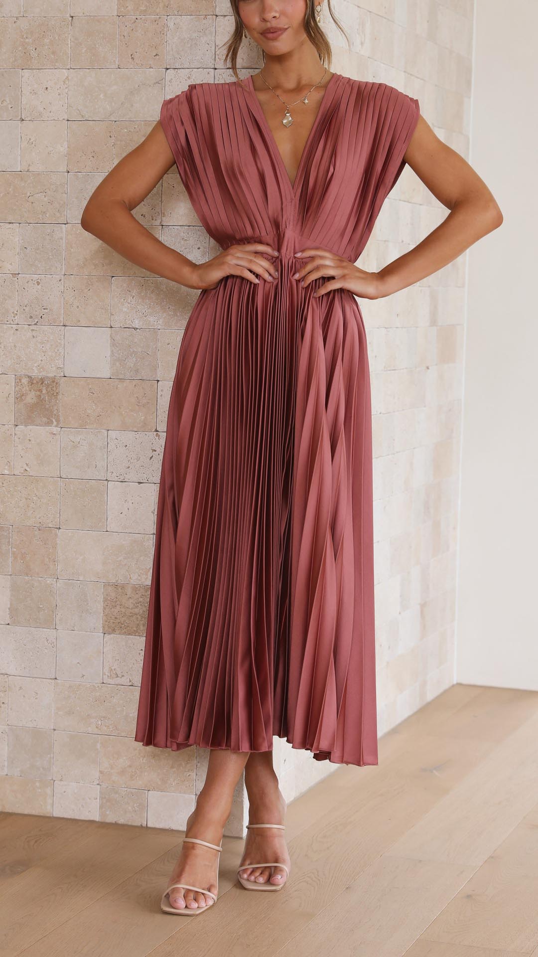 Ellen | Women's Wedding Guest Dress | Pleated