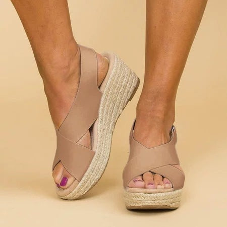 Ellen | Women's Wedge Sandals | Closed Toe Lightweight