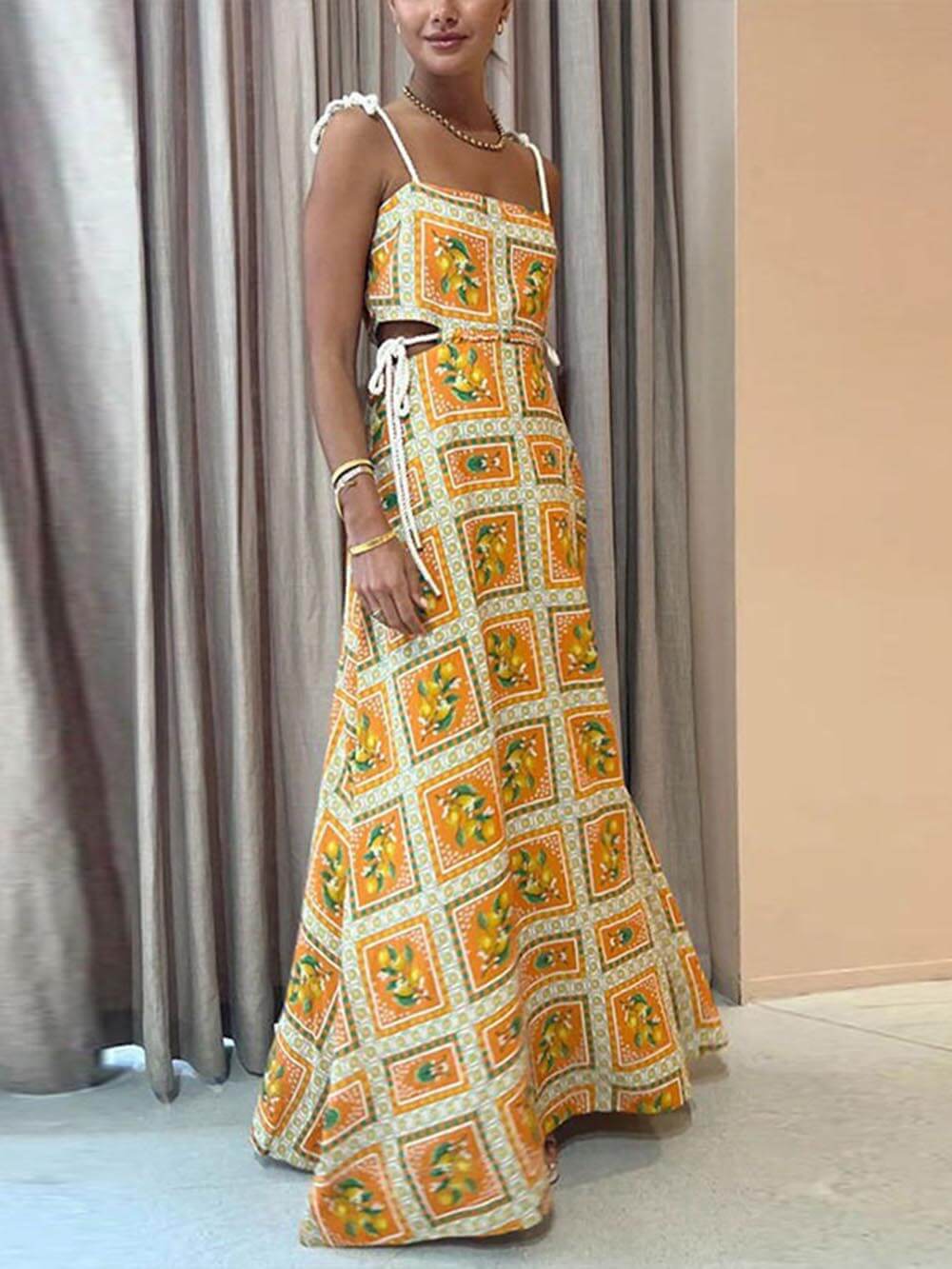 Women's Maxi Sundress | Square Neck