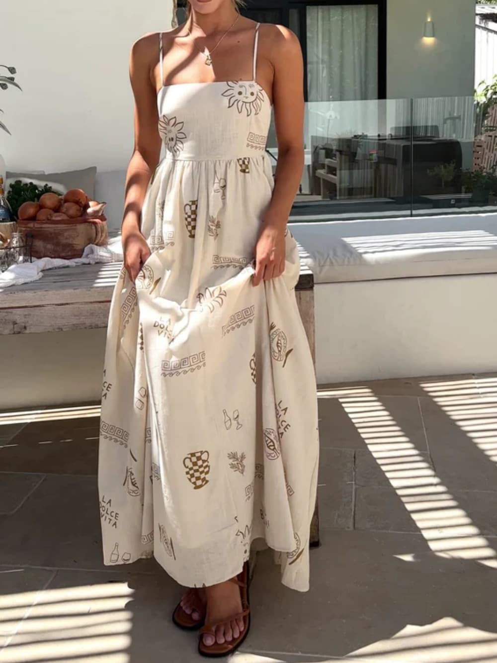Women's Maxi Sundress | Open Back