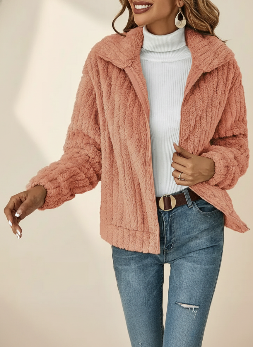 Ellen | Women’s Cardigan | Zip Front Long Sleeve