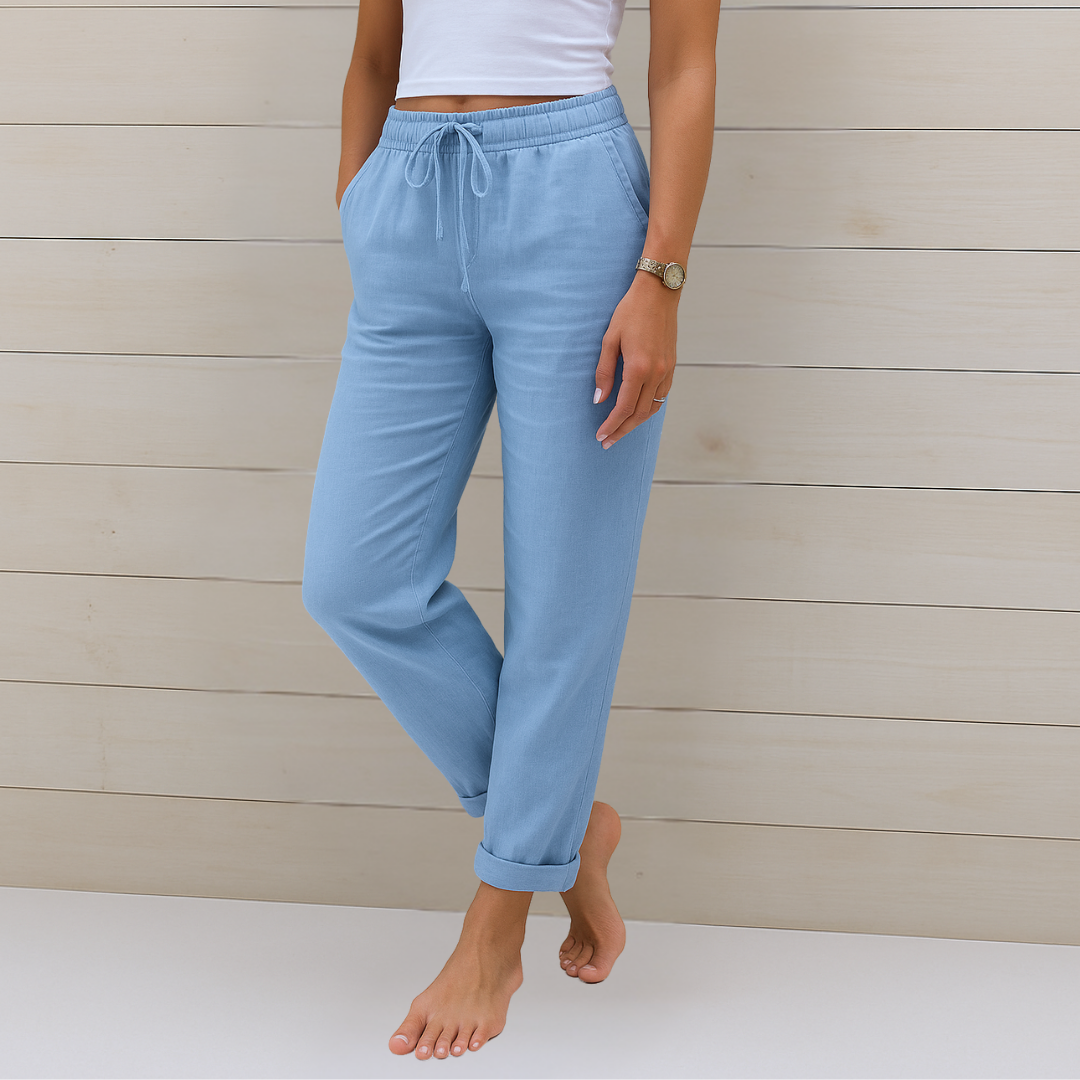 Ellen | Women’s Trousers | Elastic Waist Drawstring