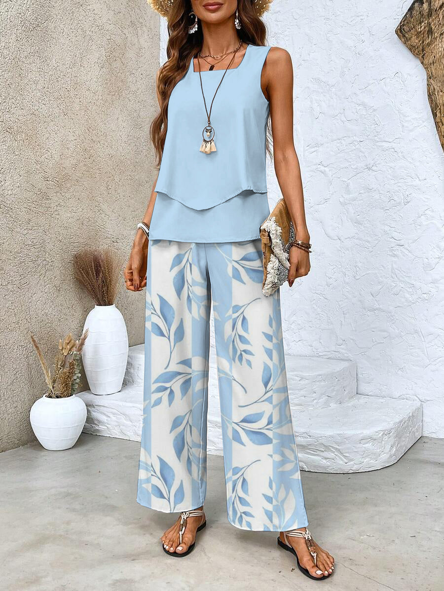 Ellen | Women's Two-Piece Set | Matching Top and Trousers