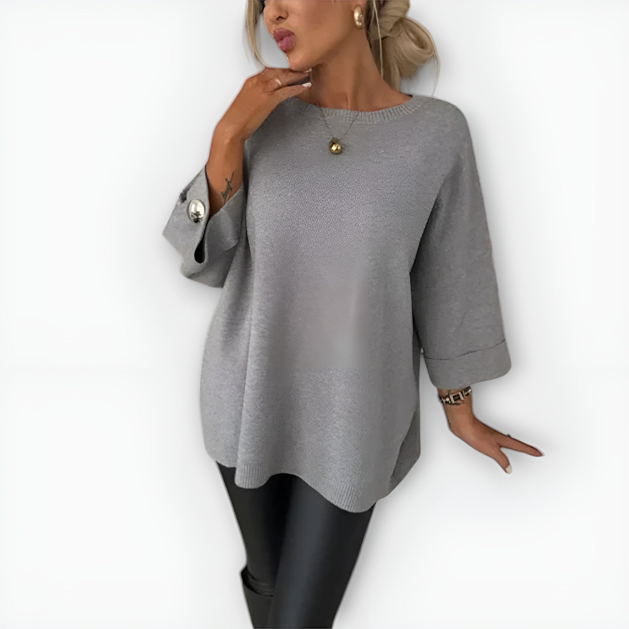 Women’s Jumper | Oversized Three-Quarter Sleeve