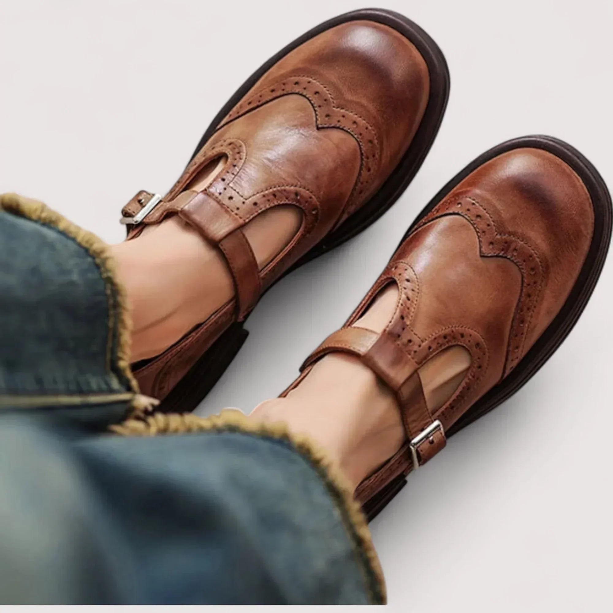 Mary Jane Shoes for Women | Brogue Detailing