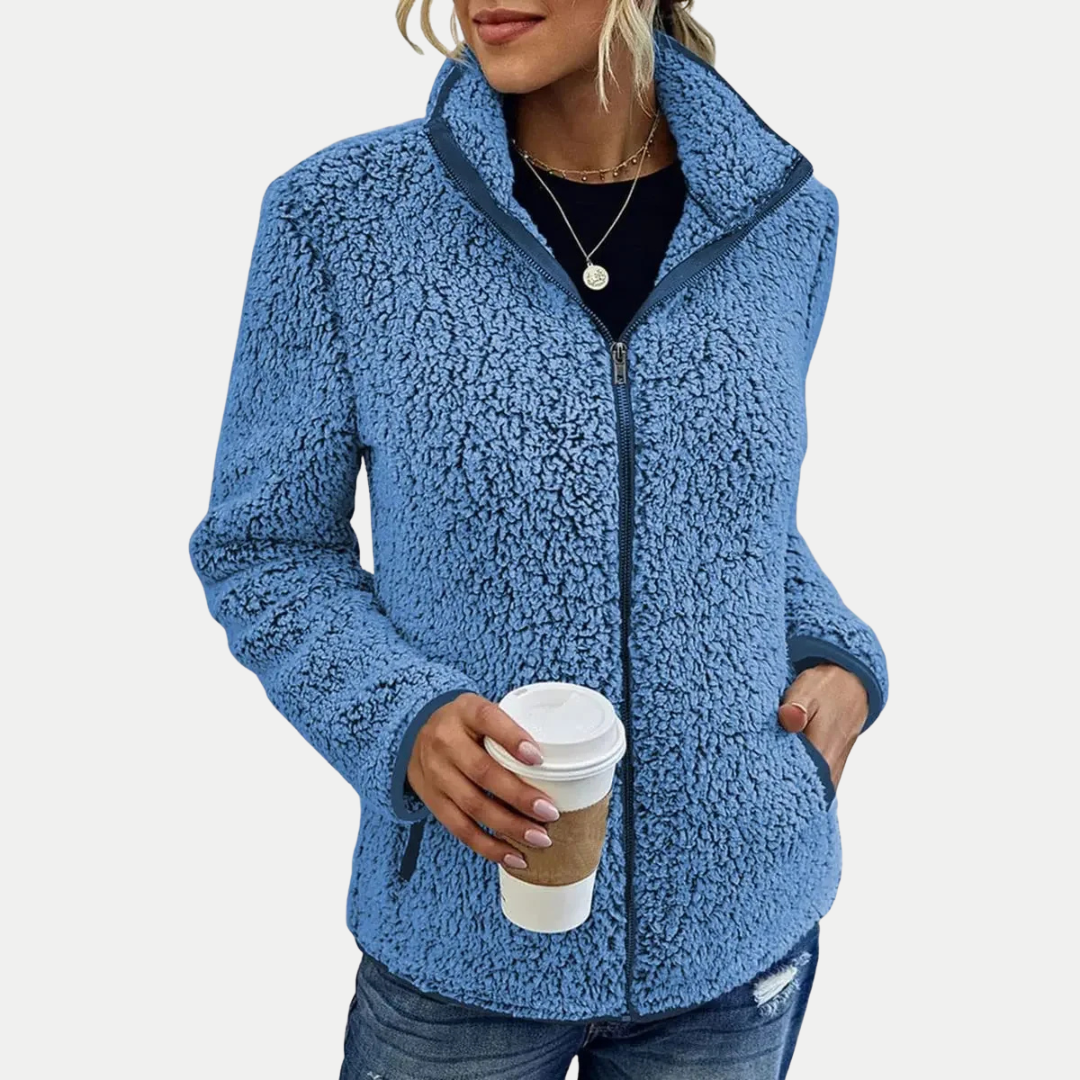 Ellen | Women's Fleece Jacket | Textured Surface Pattern