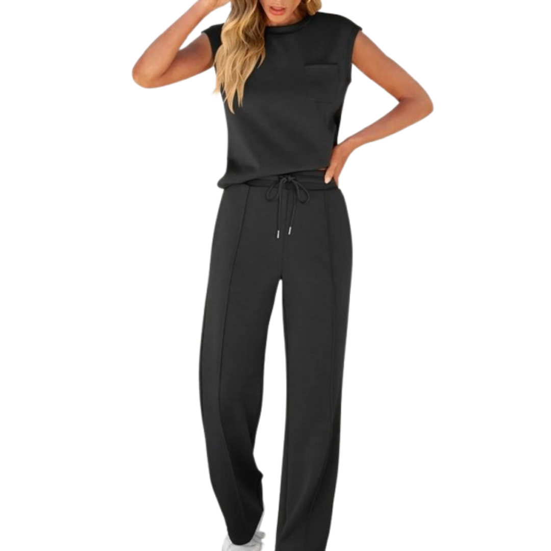 Ellen | Women's Summer Co-Ord | Sleeveless Top and Trousers