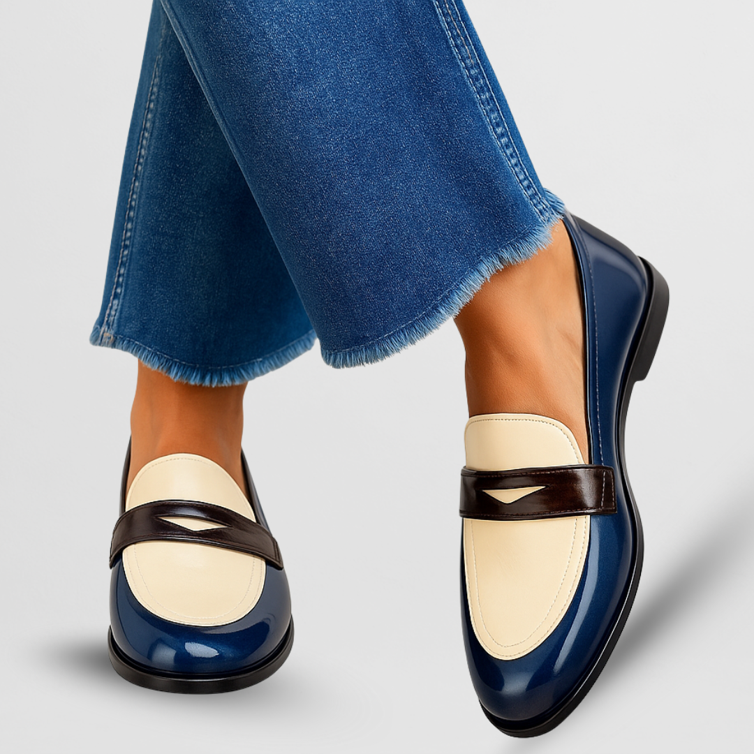Ellen | Loafers for Women | Two-tone Slip On