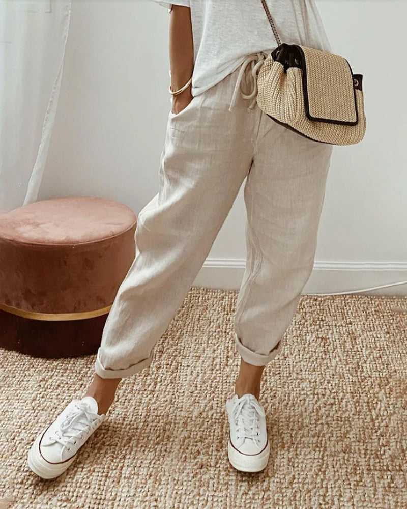 Ellen | Women's Trousers | Adjustable Drawstring