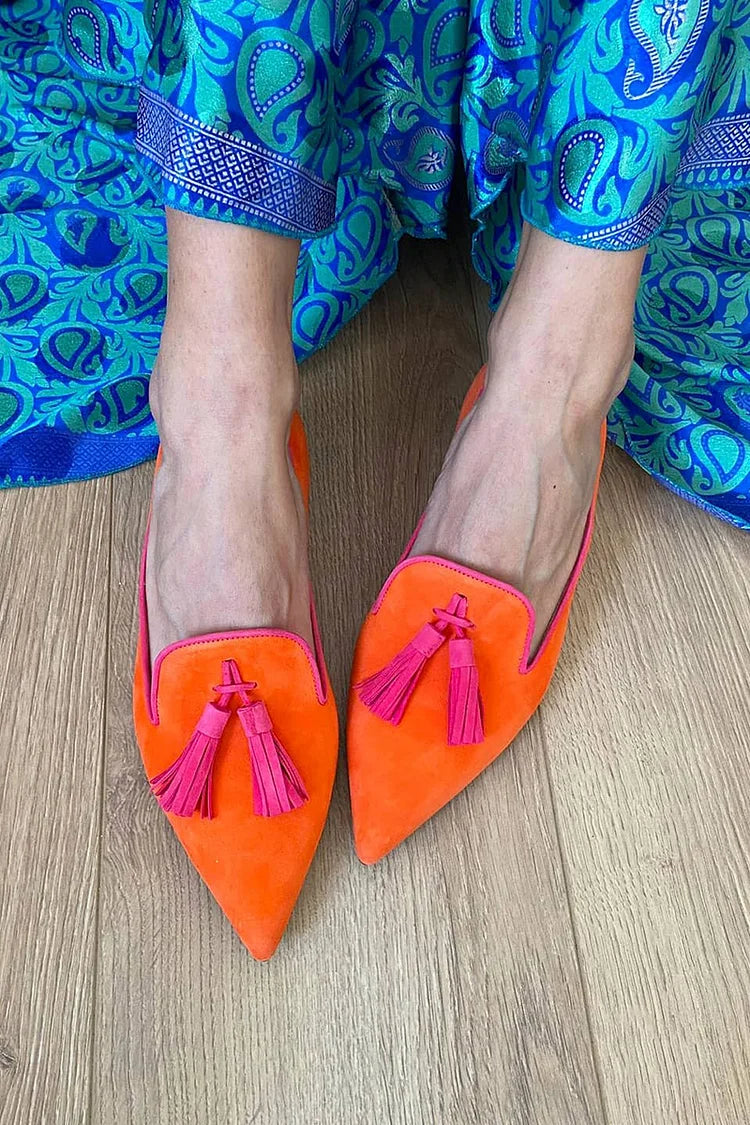 Loafers for Women | Tassel Detail Pointed Toe