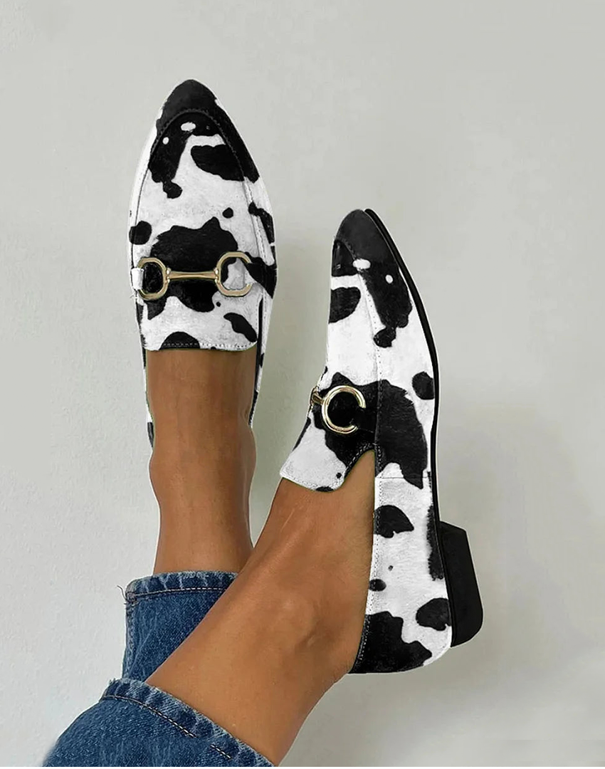 Loafers for Women | Animal Print Slip On