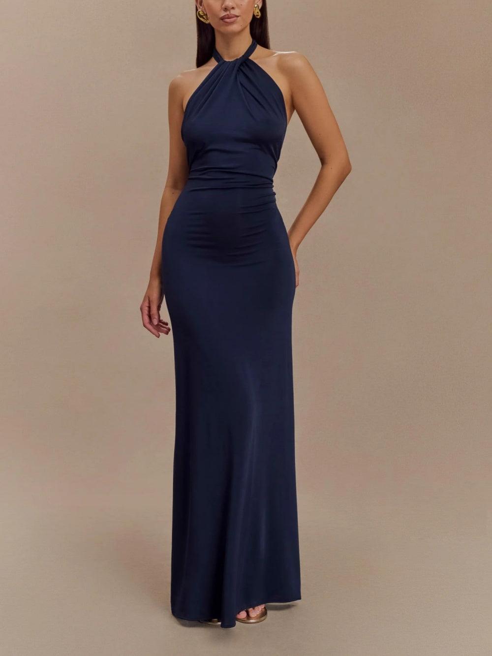 Women's Maxi Sundress | Halter Open Back
