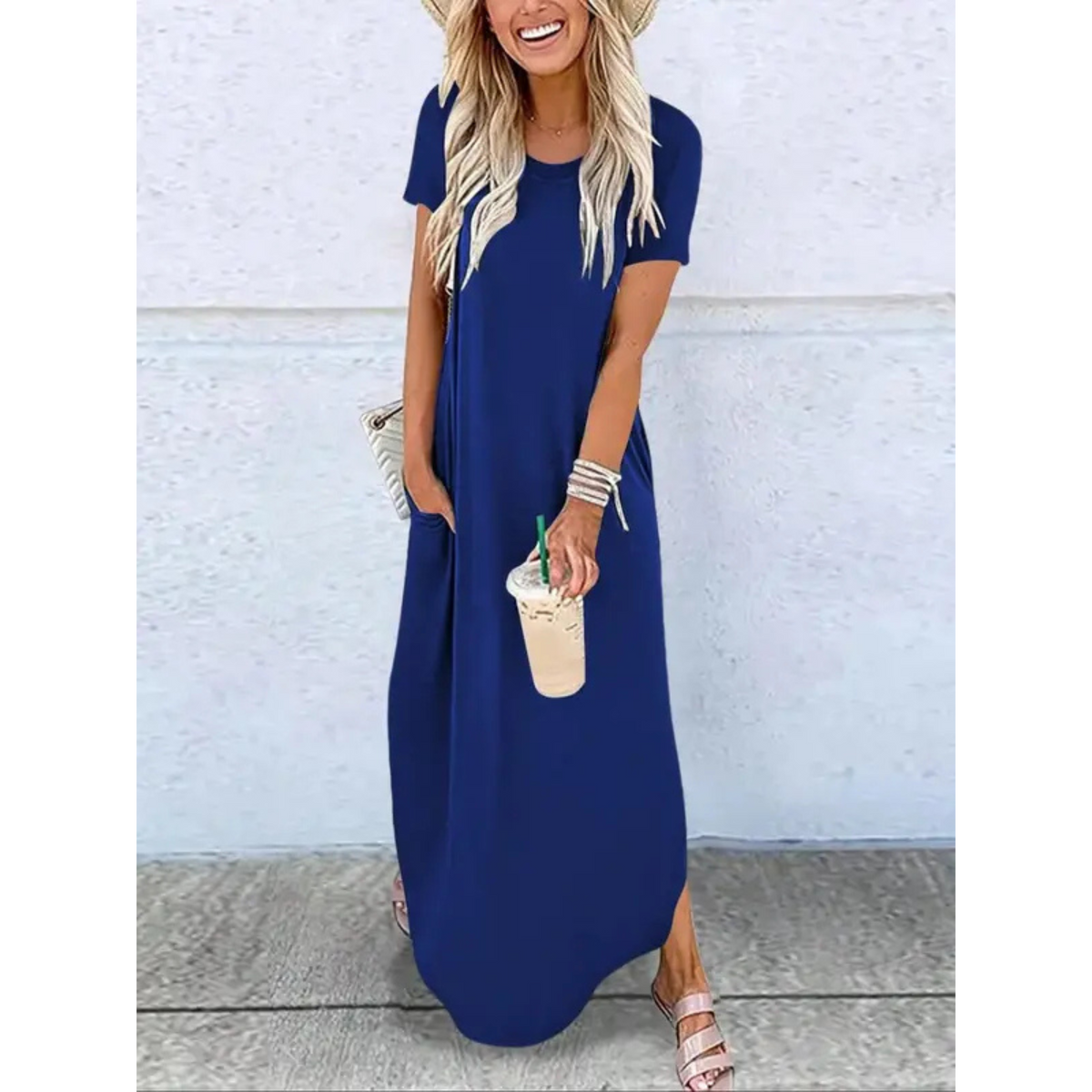 Women's Summer Dress | Round Neck Maxi