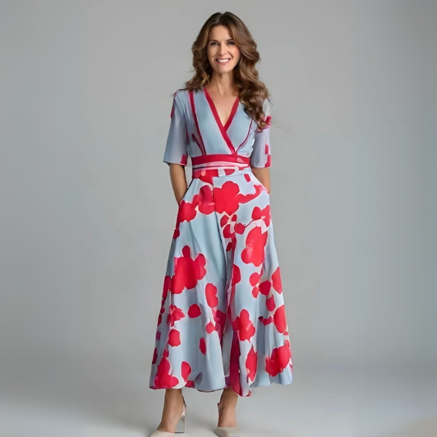 Ellen | Women's Dress | Floral Wrap Maxi Length