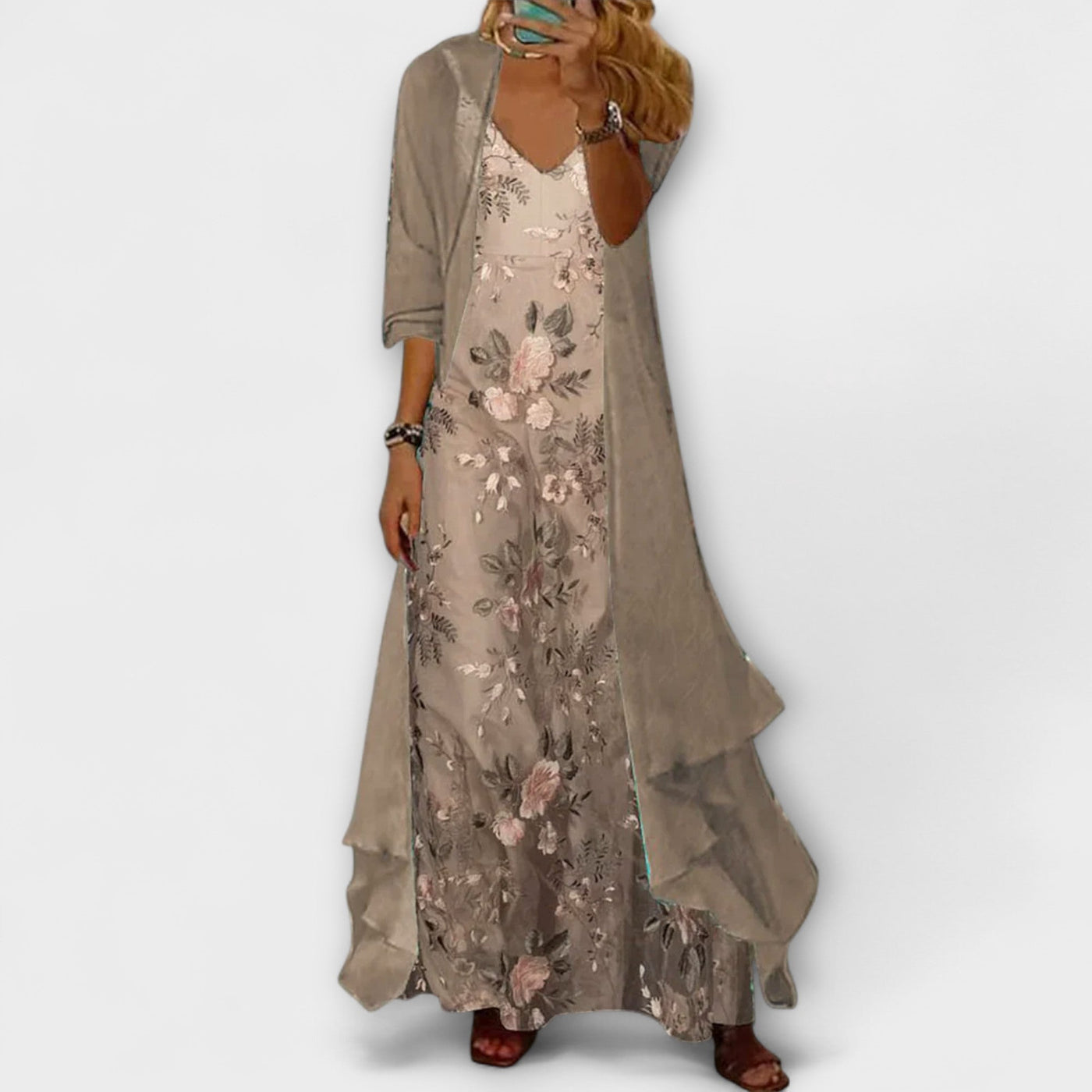 Ellen | Women's Two-Piece Set | Maxi Dress